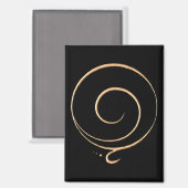 Goldene Dankbarkeit Magnet (Vorderseite/Rückseite)
