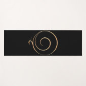 Goldene Dankbarkeit Yogamatte (Vorderseite (Horizontal))