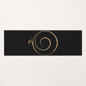 Goldene Dankbarkeit Yogamatte (Rückseite (Horizontal))