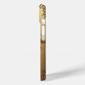 Goldene Dekoration der Rose Case-Mate iPhone Hülle (Rückseite / Links)