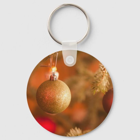 Goldene Dekorationen Schlüsselanhänger (Vorderseite)