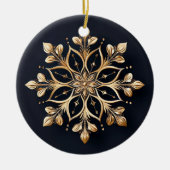 Goldene dekorative Blume Keramik Ornament (Vorne)