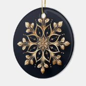 Goldene dekorative Blume Keramik Ornament (Links)