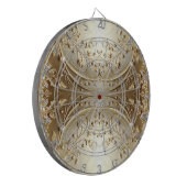 Goldene Dekorative Blumen Dartboard Dartscheibe (Vorderseite Links)
