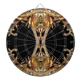Goldene Dekorative Blumen Dartboard Dartscheibe