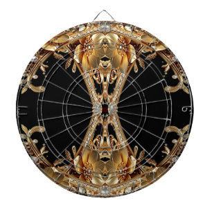 Goldene Dekorative Blumen Dartboard Dartscheibe