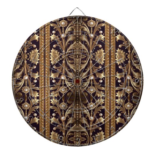 Goldene Dekorative Blumen Dartboard Dartscheibe (vorne)
