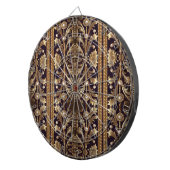 Goldene Dekorative Blumen Dartboard Dartscheibe (Vorderseite rechts)
