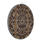Goldene Dekorative Blumen Dartboard Dartscheibe (Vorderseite Links)