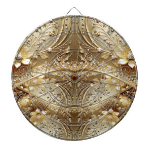 Goldene Dekorative Blumen Dartboard Dartscheibe