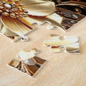 Goldene Dekorative Blumen Puzzle (Seite)