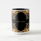 Goldene Dekorative Blumen Tasse (Zentrum)