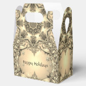 Goldene dekorative Geschenkboxen Geschenkschachtel (Geöffnet)