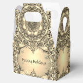 Goldene dekorative Geschenkboxen Geschenkschachtel (Geöffnet)