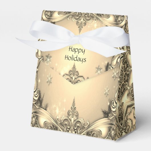 Goldene dekorative Geschenkboxen Geschenkschachtel (Vorderseite)