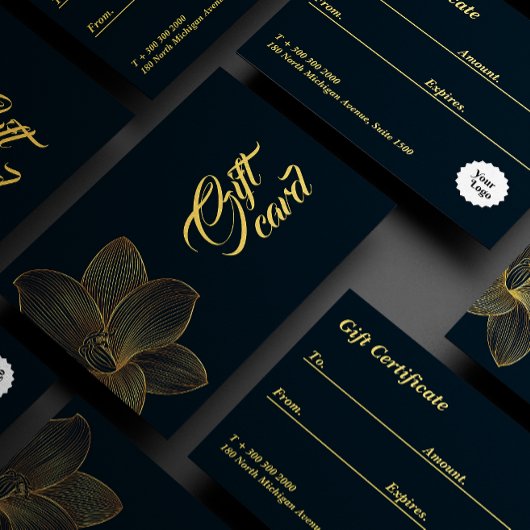 Goldene Details Geschenkgutschein