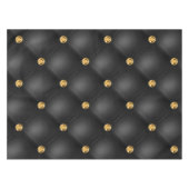 Goldene Diamanten gefiedert Schwarz und Gold Table Tischdecke (Vorderseite (Horizontal))