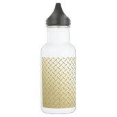 Goldene Diamantplatte Trinkflasche (Links)