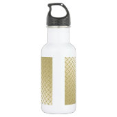 Goldene Diamantplatte Trinkflasche (Rückseite)