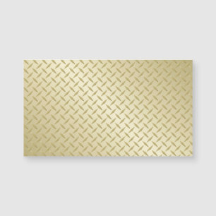 Goldene Diamantplatten-Metall-Optik Magnetkarte