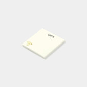 Goldene Diamond Post-it Notizen (angewinkelt)