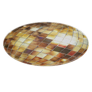 Goldene Disco-Kugel Schneidebrett