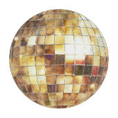 Goldene Disco-Kugel Schneidebrett (Vorderseite)