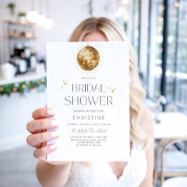 Goldene Diskothek - Brautparty Einladung