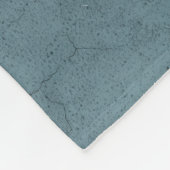 Goldene Distel Teal Blaue Textur Eleganz Fleecedecke (Ecke)