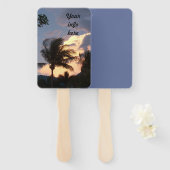 Goldene Donnerwolke auf Handheld-Fächern Fächer (Vorne und Hinten)