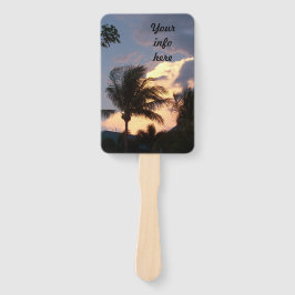 Goldene Donnerwolke auf Handheld-Fächern Fächer