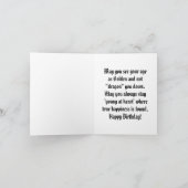 Goldene Drache Geburtstagskarte Karte (Innenseite)