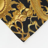 goldene Drachendecke Fleecedecke (Ecke)