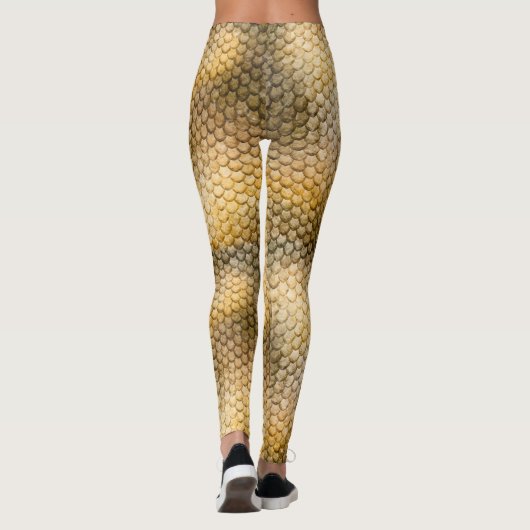 Goldene Drachenhaut Leggings (Rückseite)