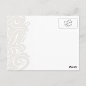 Goldene Drachenpostkarte Postkarte (Rückseite)