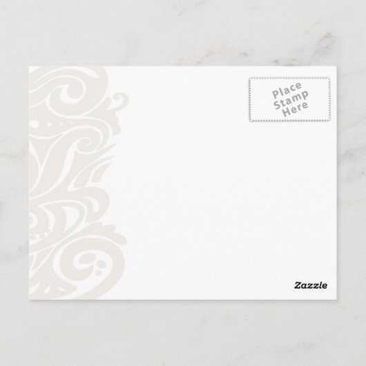 Goldene Drachenpostkarte Postkarte (Rückseite)