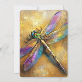 Goldene Dragonfly Einladung (Rückseite)