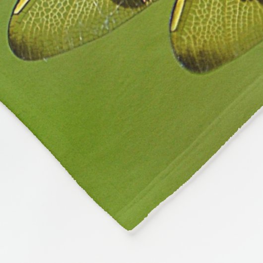 Goldene Dragonfly Fleecedecke (Ecke)
