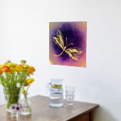 Goldene Dragonfly Foliendrucke (Ablage(Küche))