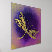 Goldene Dragonfly Foliendrucke (Ablage )