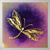 Goldene Dragonfly Foliendrucke (Vorderseite)