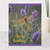 Goldene Dragonfly Karte (Vorderseite)
