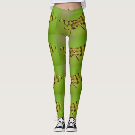 Goldene Dragonfly Leggings (Vorderseite)