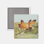 Goldene Dragonfly Magnet (Vorderseite/Rückseite)