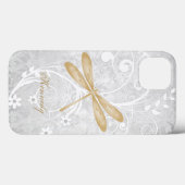 Goldene Dragonfly Personalisiert Case-Mate iPhone Case-Mate iPhone Hülle (Rückseite (Horizontal))