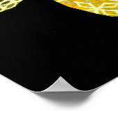 Goldene Dragonfly Poster (Ecke)