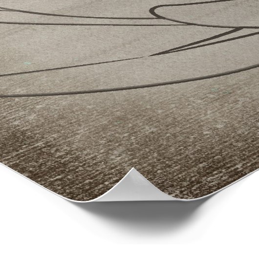 Goldene Dragonfly Poster (Ecke)