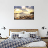 Goldene Drift am Rand des Meeres Leinwanddruck (Insitu (Schlafzimmer))