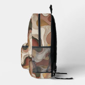 Goldene Drift Bedruckter Rucksack (Rechts)