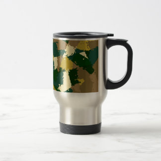 Goldene Dschungel-Camouflage Reisebecher